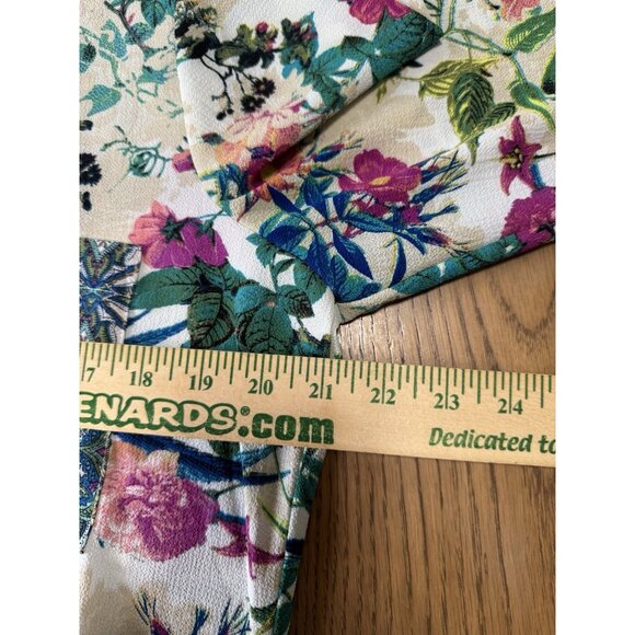 Olive Hill Floral Dress Women Size Medium Colorful Lightweight Buttons Polyester - Picture 5 of 11